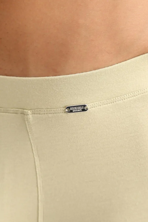 Mısırlı ORGANIC Cotton ZEUS LUXURY Regular Fit Metal Emblem Long Boxer Khaki Island