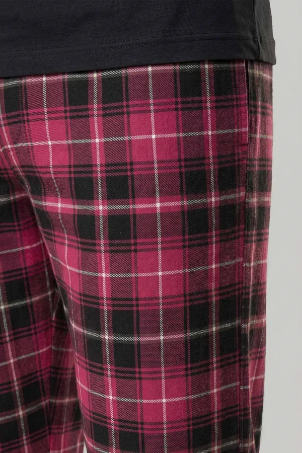 Egyptian Men's Cotton Plaid Pajama Bottoms Light Red Egyptian Men's Cotton Plaid Pajama Bottoms Light Red
