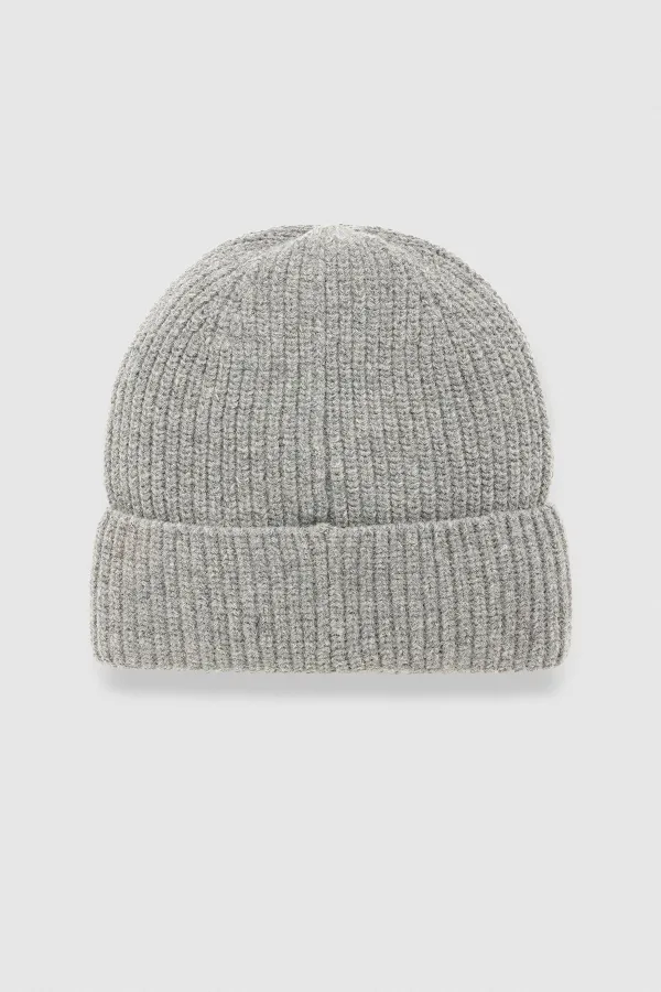 Unisex Wool Beanie and Glove Set - Milda Grey