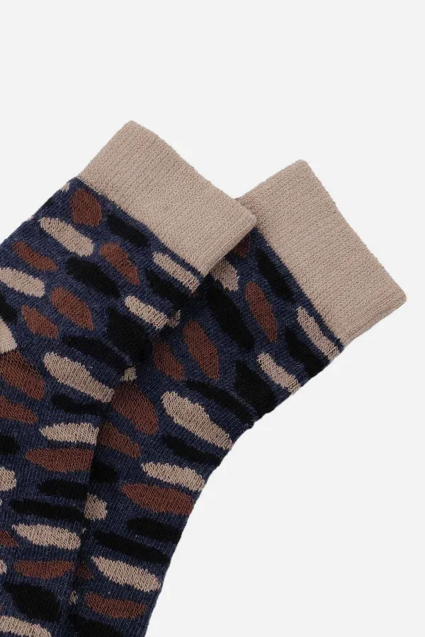 Mısırlı Unisex Pamuklu 3 Çift Çocuk Soket Çorap Çok Renkli