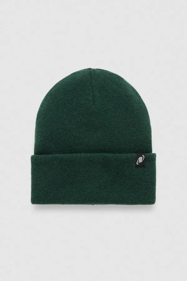 Bonnet plat unisexe en laine égyptienne torsadée - Vert Javier