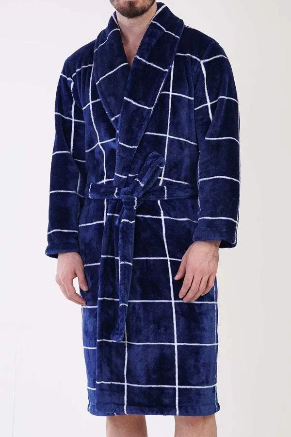 Robe Welsoft pour homme, bleu marine, style égyptien