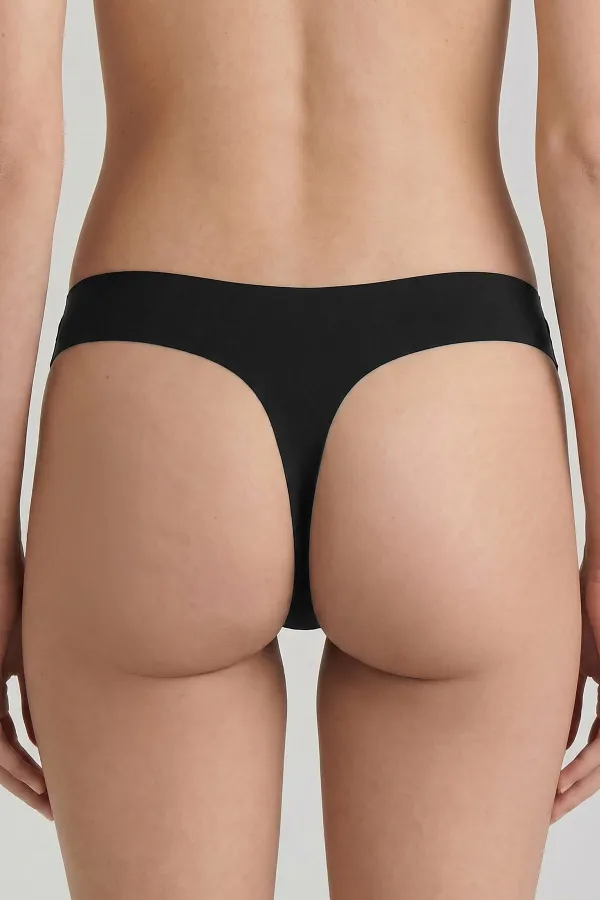 Egyptian Laser Cut Thong Black Egyptian Laser Cut Thong Black