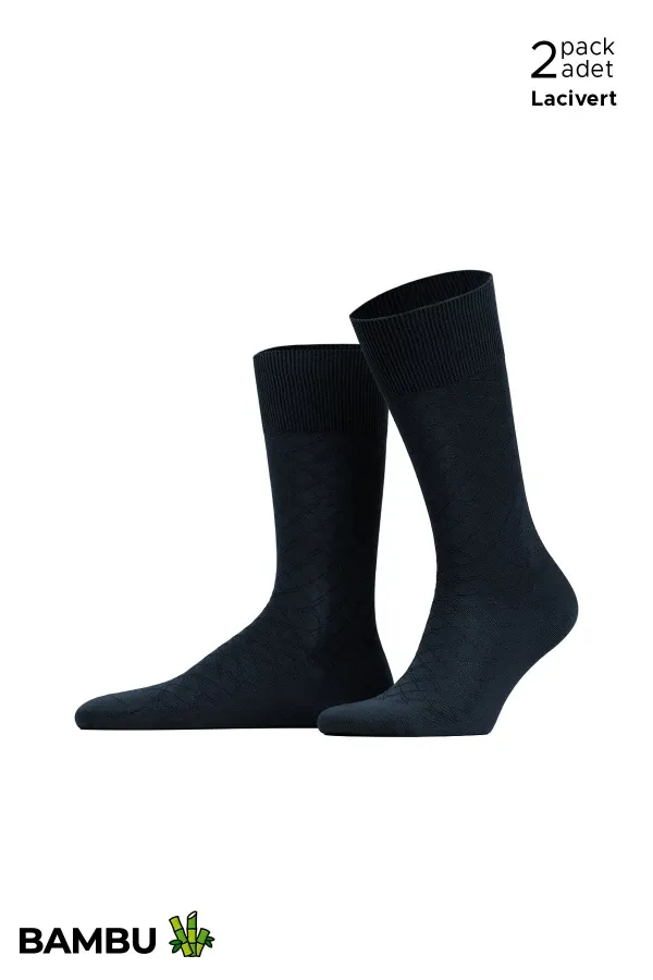 Men's Bamboo 6 Pairs Diamond Pattern Super Thin Ankle Socks Multicolored