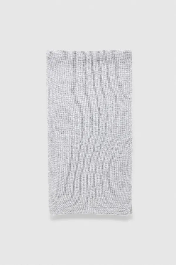 Mısırlı Unisex Yün Atkı Bere Takımı - Roseluis Açık Gri