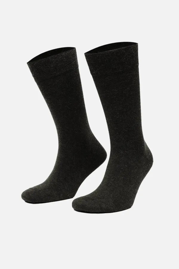 Mısırlı Men's Wool Bamboo Single Socket Socks Anthracite