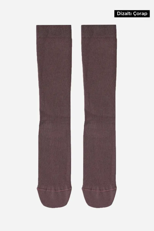 Chaussettes hautes unisexes en coton biologique égyptien pour aviateur et pilote, couleur lavande, avec technologie de serrage spéciale