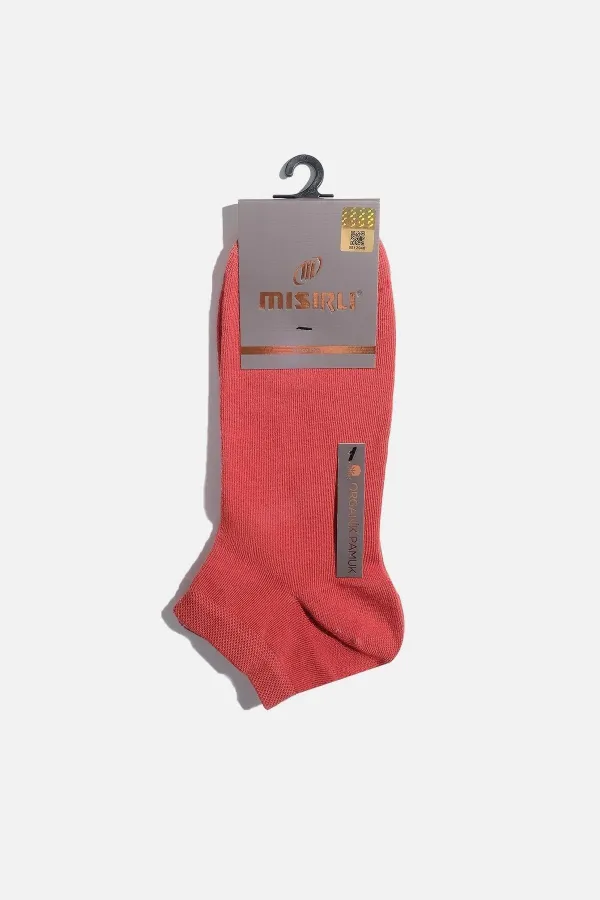 Mısırlı Erkek Pamuklu Tekli Yazlık Patik Çorap Kiremit