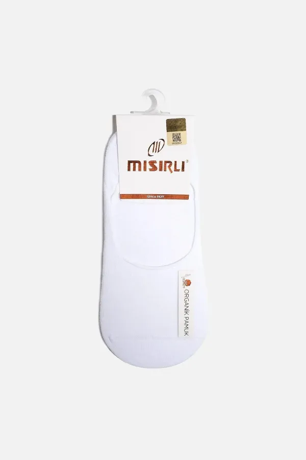 Mısırlı Women's Bamboo Single Summer Ballet Socks White