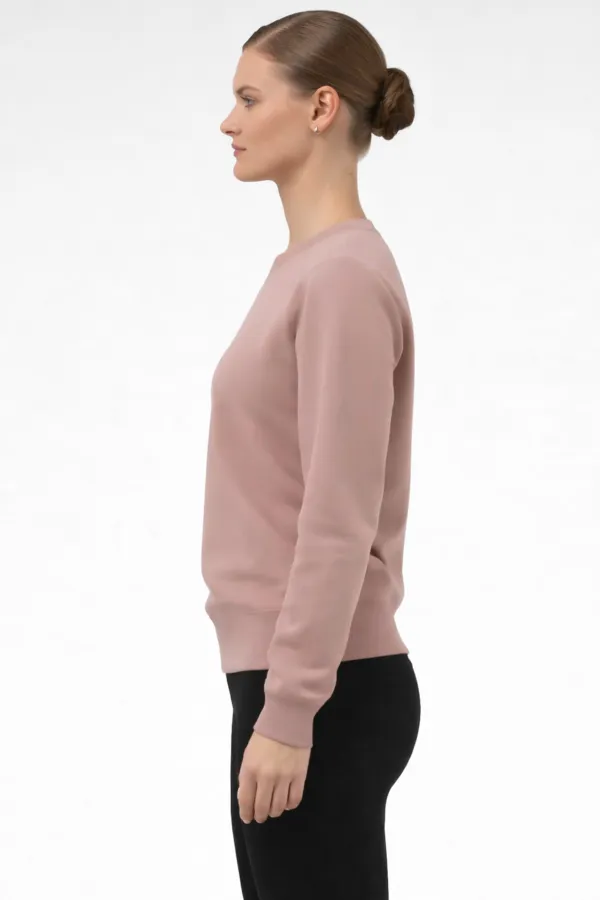 Mısırlı Kadın Modal Sweatshirt Gül Kurusu
