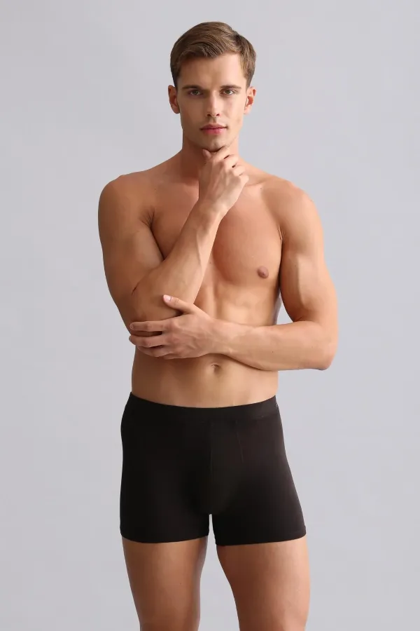Mısırlı BAMBOO ZEUS Regular Fit Boxer Shorts Brown
