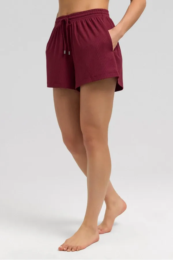 Mısırlı Kaşkorse Şort Bordo