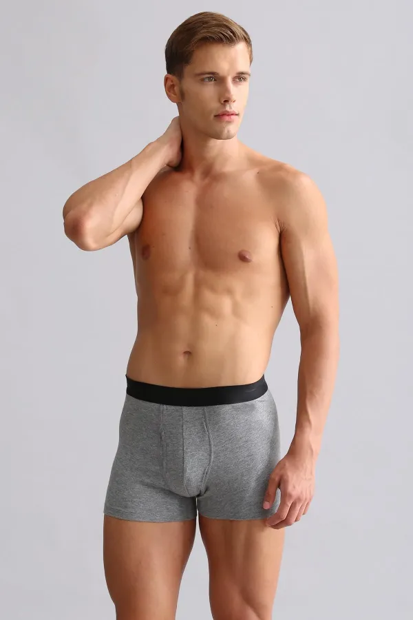 Mısırlı Modal By TENCEL SPARTACUS PLUS PERFORMANCE Boxer Açık Gri Melanj