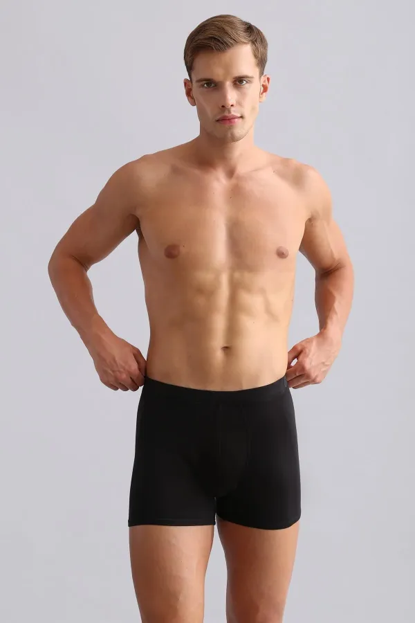 Mısırlı BAMBOO ZEUS Regular Fit Boxer Shorts Black