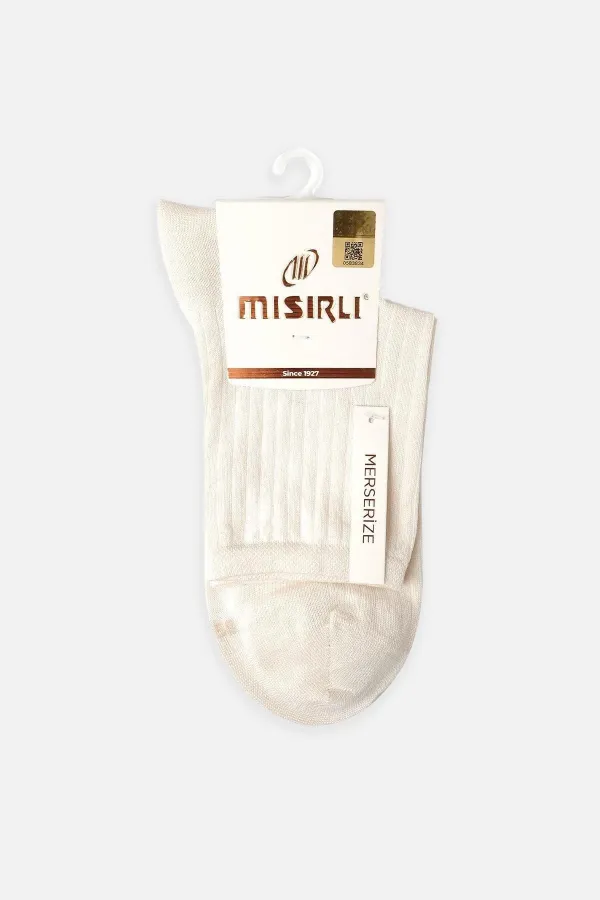 Mısırlı Kadın Merserize Tekli Soket Çorap Bej