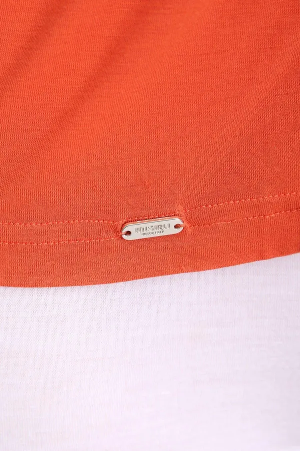 Mısırlı ORGANIC Cotton ZEUS LUXURY Regular Fit V-Neck Undershirt/T-Shirt Rust Red