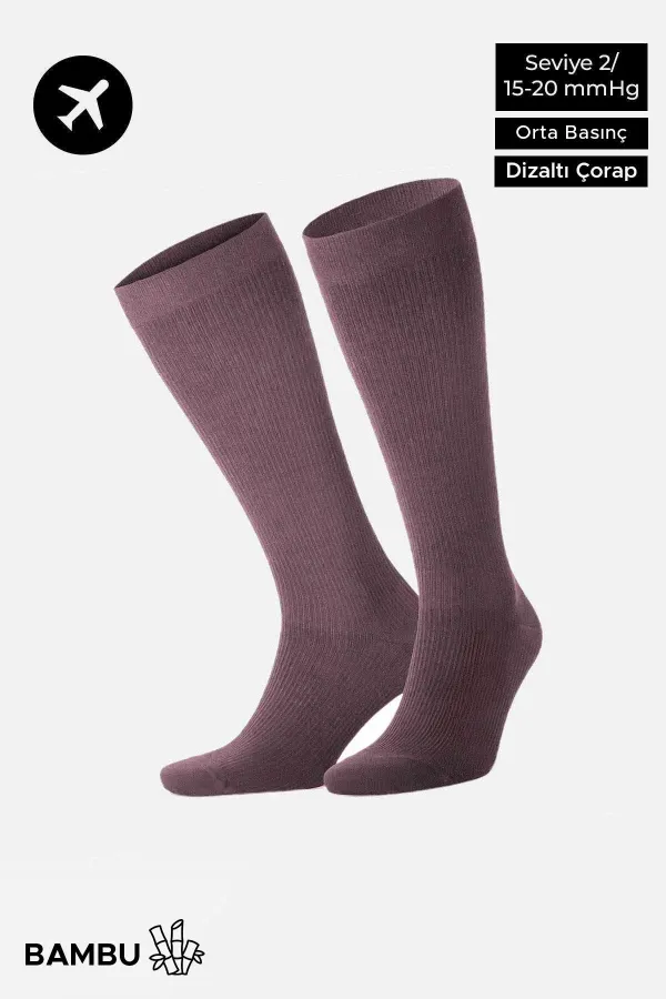Unisex Bamboo Flight and Pilot Knee-High Socks with Special Firming Technology, Lavender Unisex Bamboo Flight and Pilot Knee-High Socks with Special Firming Technology, Lavender