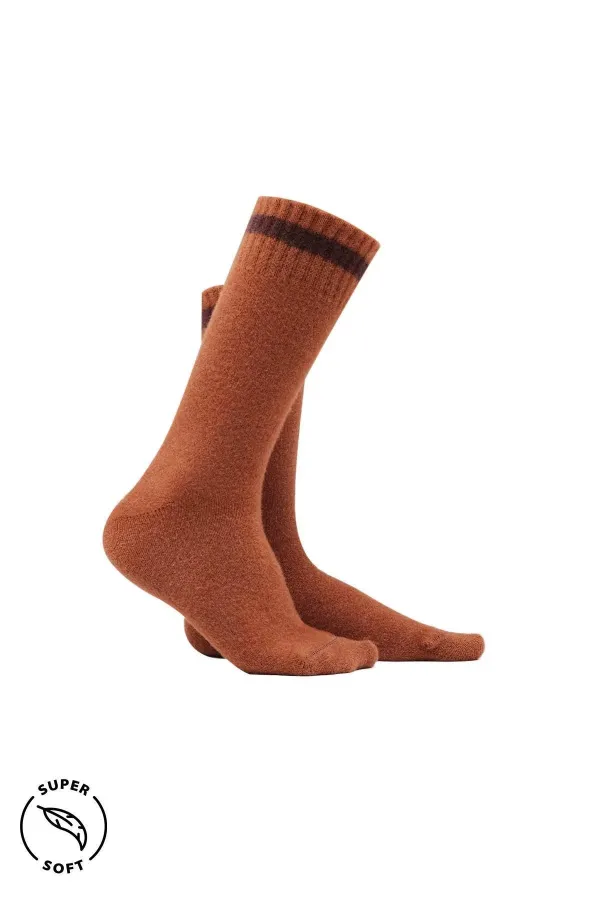 Mısırlı Kadın Soft Peluş Termal 6 Çift Kutulu Soket Çorap Çok Renkli