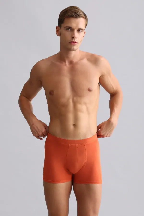 Mısırlı BAMBOO ZEUS Regular Fit Boxer Shorts Rust Red