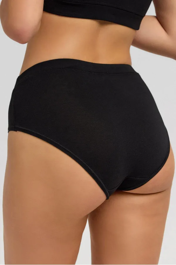 Culottes slip Modal By TENCEL HERA, élastique invisible, lot de 3, noires (d'origine égyptienne)