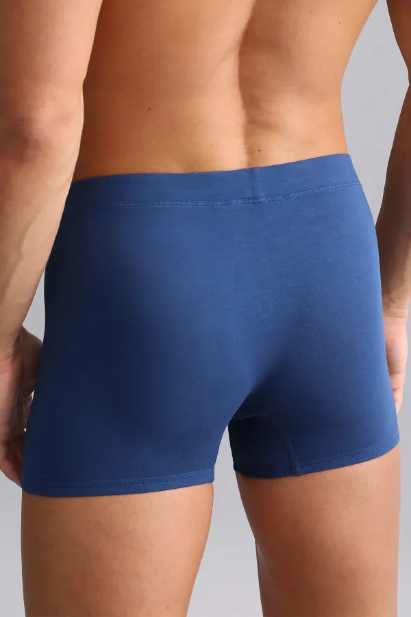 Boxer bleu marine Egyptian BAMBOO ZEUS coupe classique