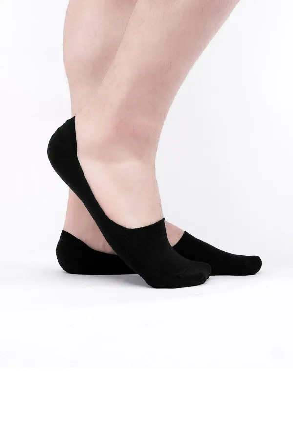 Mısırlı Erkek Bambu Tekli Yazlık Babet Çorap Siyah