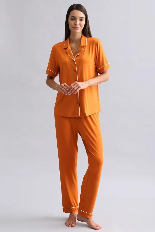 Mısırlı Kadın Modal Pijama Alt Pas Kırmızı