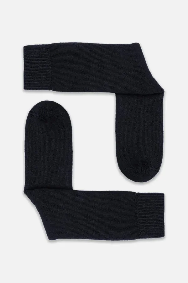 Mısırlı Unisex Thermal Single Socket Socks Navy Blue
