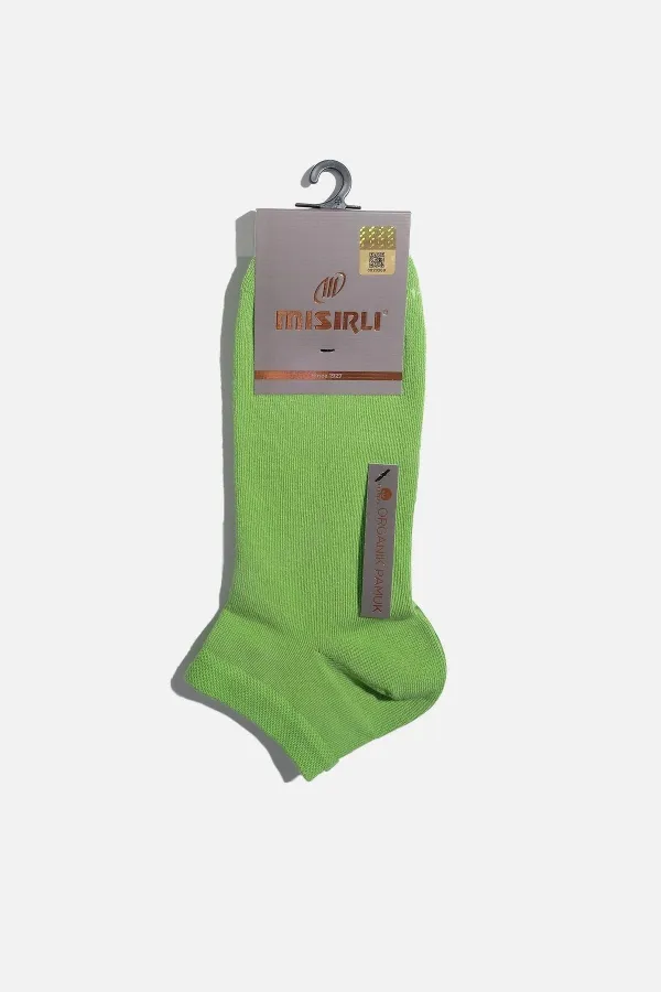 Mısırlı Erkek Pamuklu Tekli Yazlık Patik Çorap Yeşil
