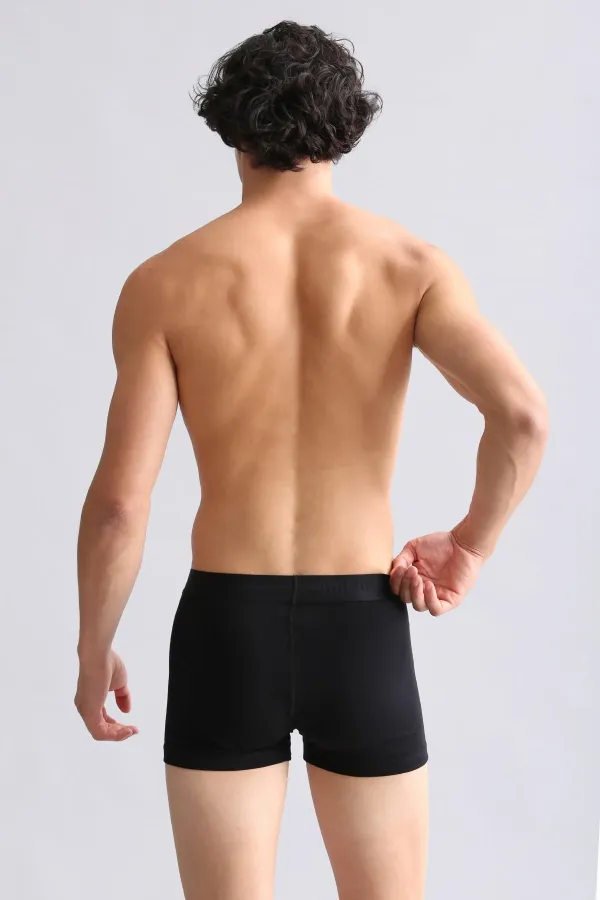 Mısırlı ORGANIC Pamuklu Compact Cotton Klasik Boxer Siyah