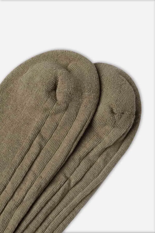 Chaussettes hautes d'extérieur en coton pour hommes, kaki, style égyptien