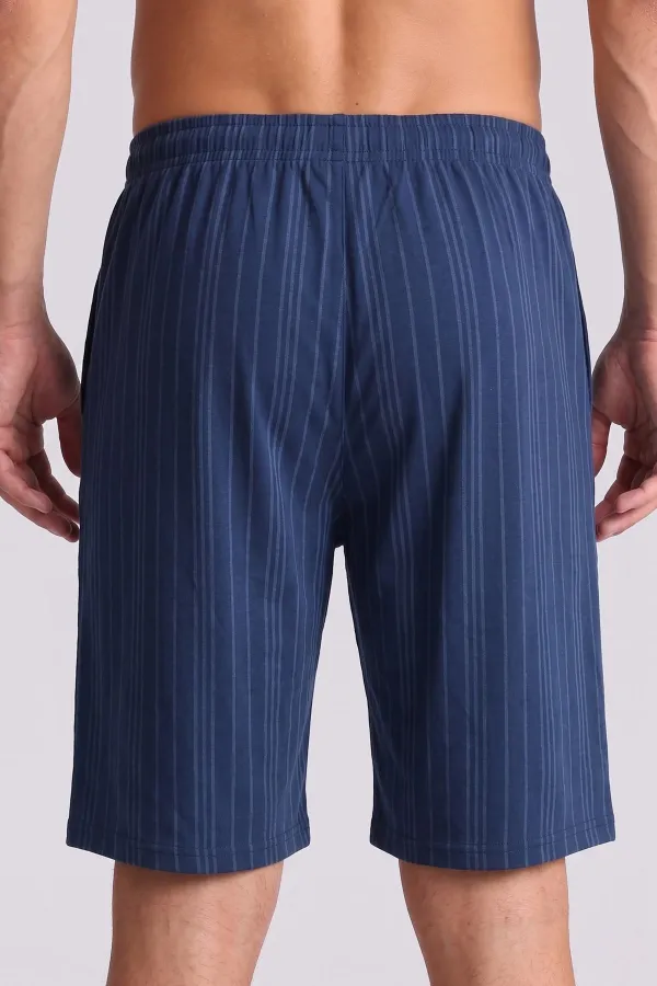 Mısırlı Erkek Bambu Pijama Şort Lacivert