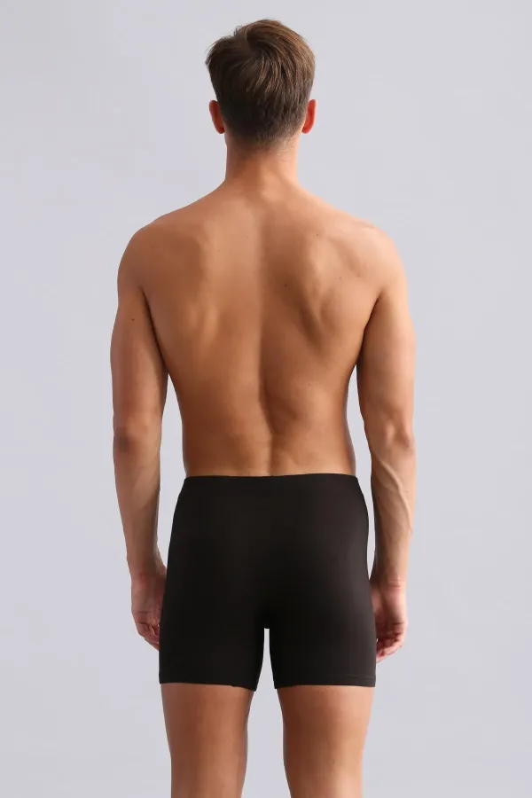 Mısırlı BAMBU ZEUS Regular Fit Long Boxer Kahverengi