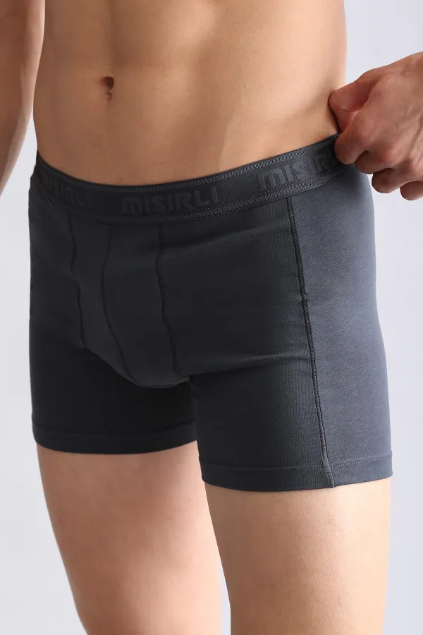 Mısırlı Modal By TENCEL Compact Cotton Classic Boxer Anthracite