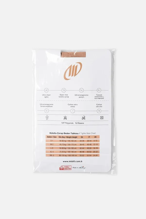 Mısırlı Women's Super Thin 15 Pantyhose Sahara Skin