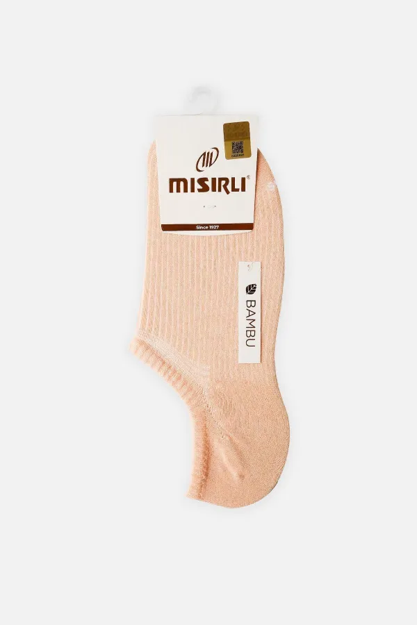 Mısırlı Kadın Bambu Tekli Yazlık No Show Çorap Somon