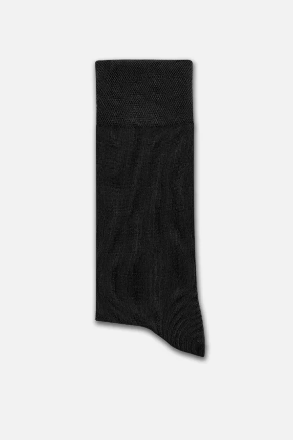 Chaussettes égyptiennes pour hommes, en modal, à une seule chaussette, noires