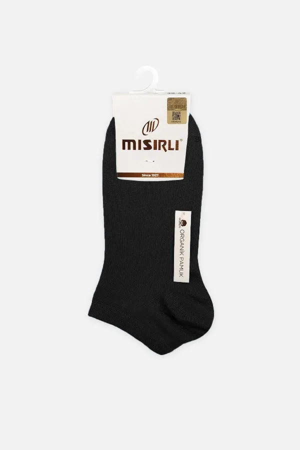 Mısırlı Women's Cotton Single Summer Ankle Socks Black