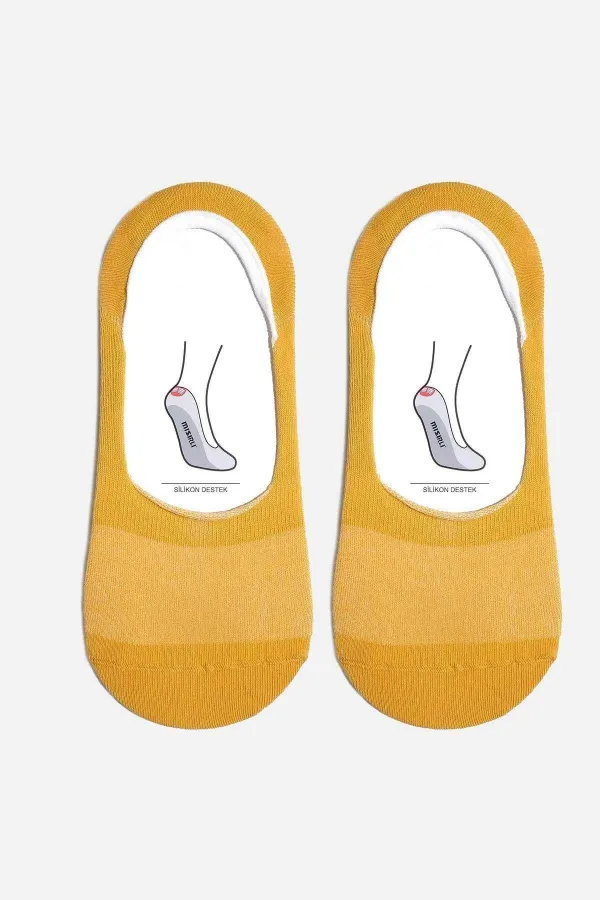 Mısırlı Kadın Bambu Tekli Yazlık Babet Çorap Sarı
