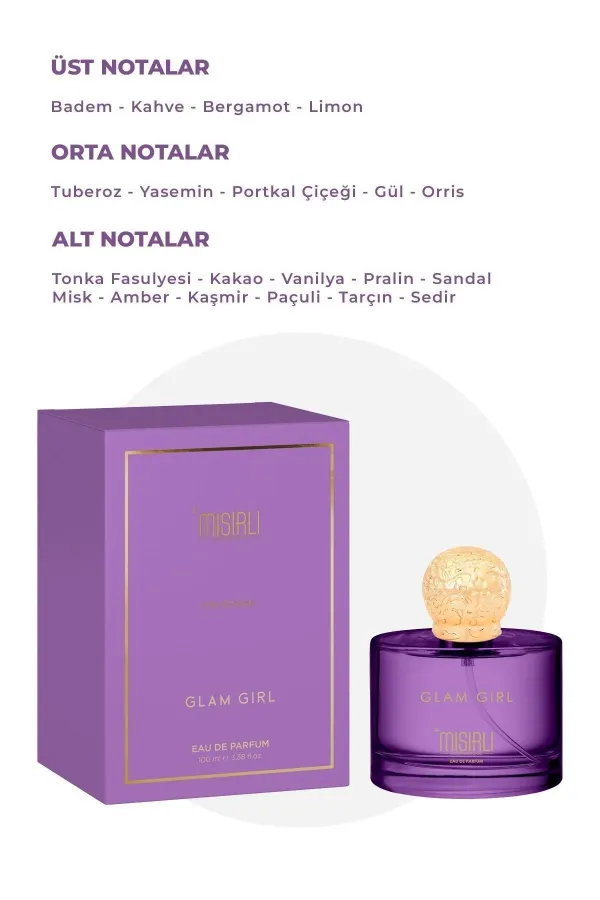 Mısırlı GLAM GIRL – 100 Ml EDP Kadın Parfümü Renksiz
