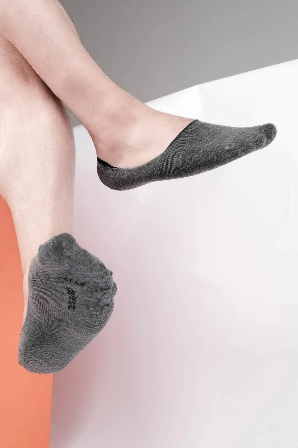 Mısırlı Erkek Bambu Tekli Yazlık Babet Çorap Gri
