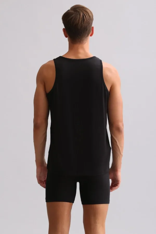 Mısırlı BAMBU ZEUS LUXURY Regular Fit Basic Atlet Siyah