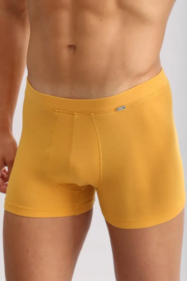 Mısırlı BAMBU ZEUS LUXURY Regular Fit Metal Armalı Boxer Hardal