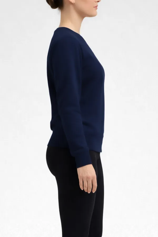 Mısırlı Kadın Modal Sweatshirt Koyu Lacivert