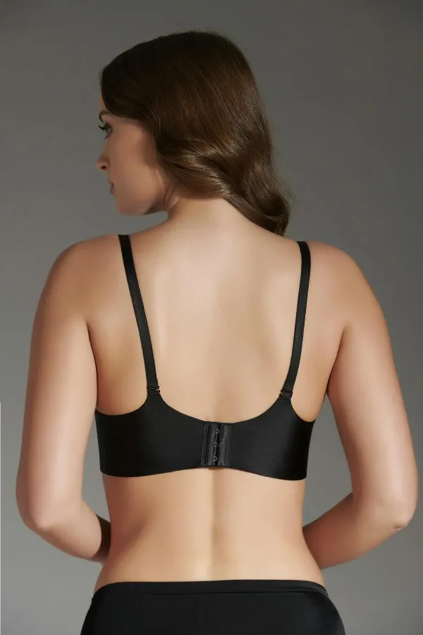 Mısırlı New Bra Desteksiz Lazer Kesim Sütyen Siyah