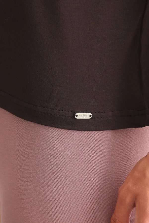 Mısırlı BAMBOO ZEUS LUXURY Regular Fit Crew Neck Undershirt/T-Shirt Brown