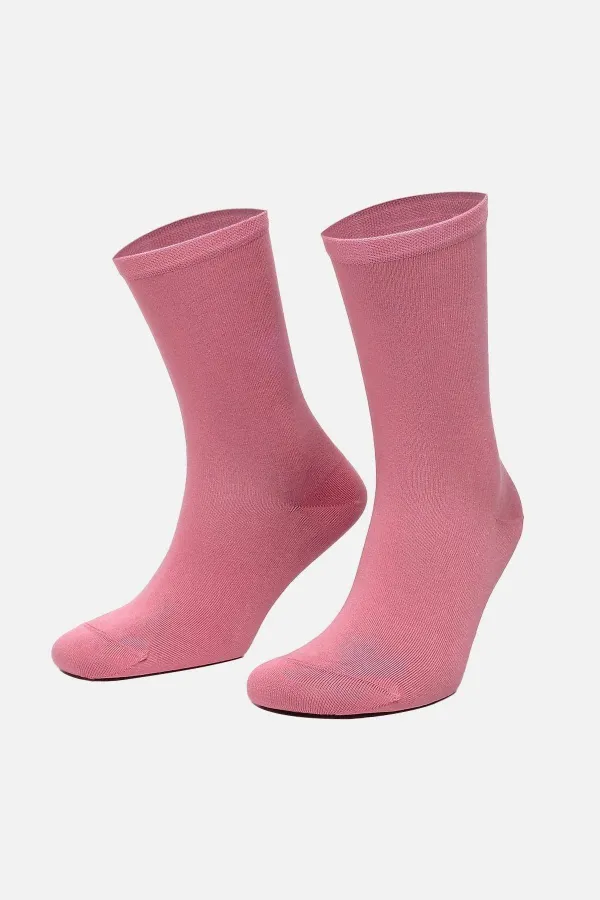 Chaussettes simples en modal rose pour femme égyptienne