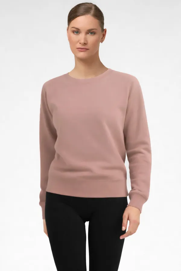 Mısırlı Kadın Modal Sweatshirt Gül Kurusu