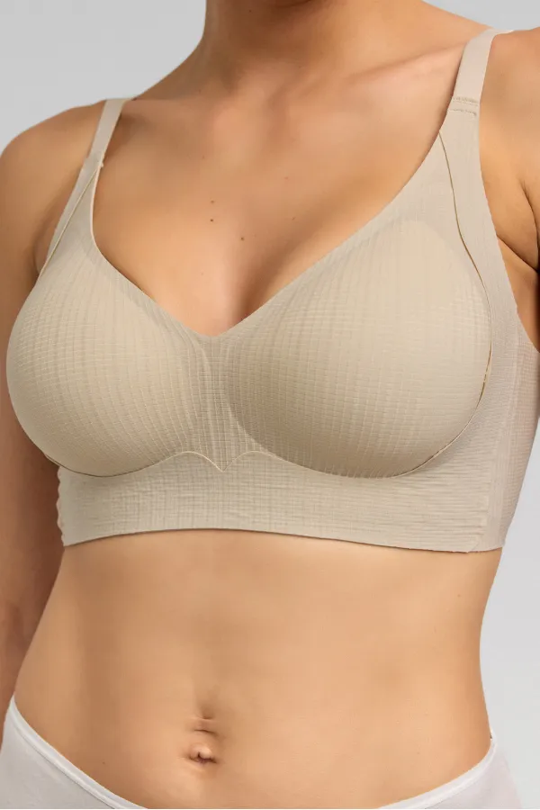 Soutien-gorge fantôme rayé pour femme en vison