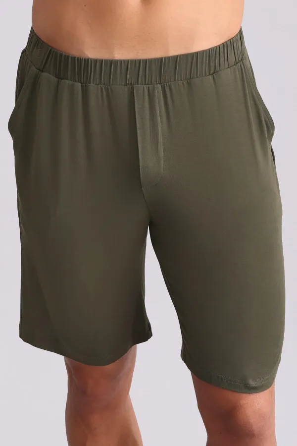 Pyjama Short Modal Homme Kaki